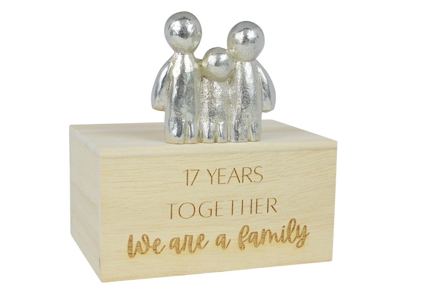 17 Years Together We Are A Family | 17th Anniversary Gift - Choose Your Own Family Combination | Part of the We Made a Family Range