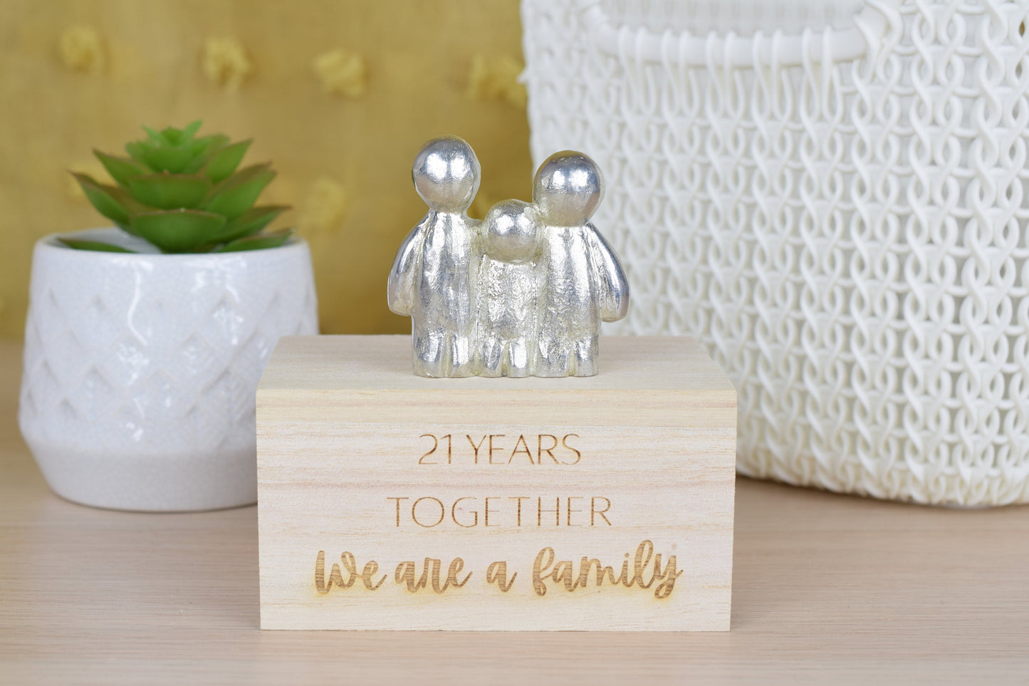 21 Years Together We Are A Family | 21st Anniversary Gift - Choose Your Own Family Combination | Part of the We Made a Family Range