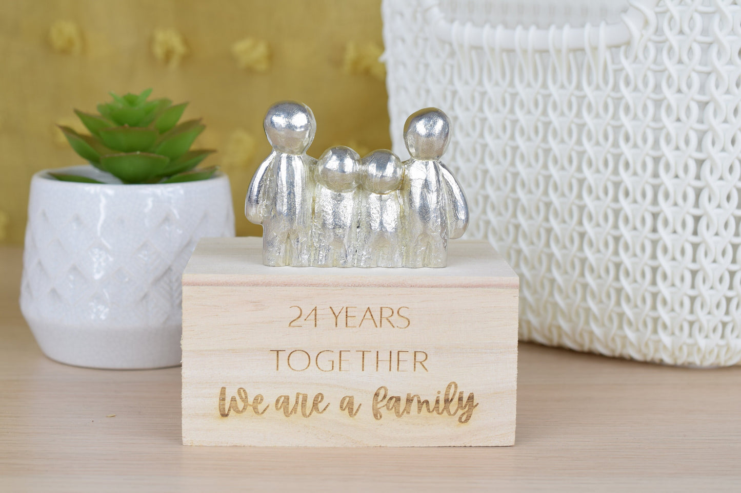 24 Years Together We Are A Family | 24th Anniversary Gift - Choose Your Own Family Combination | Part of the We Made a Family Range