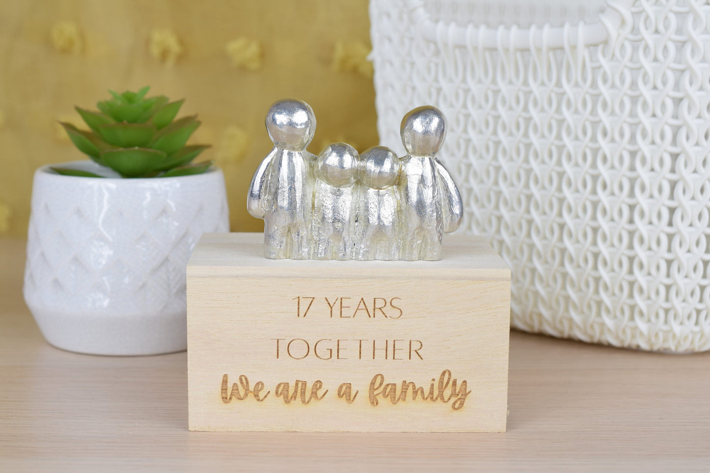 17 Years Together We Are A Family | 17th Anniversary Gift - Choose Your Own Family Combination | Part of the We Made a Family Range