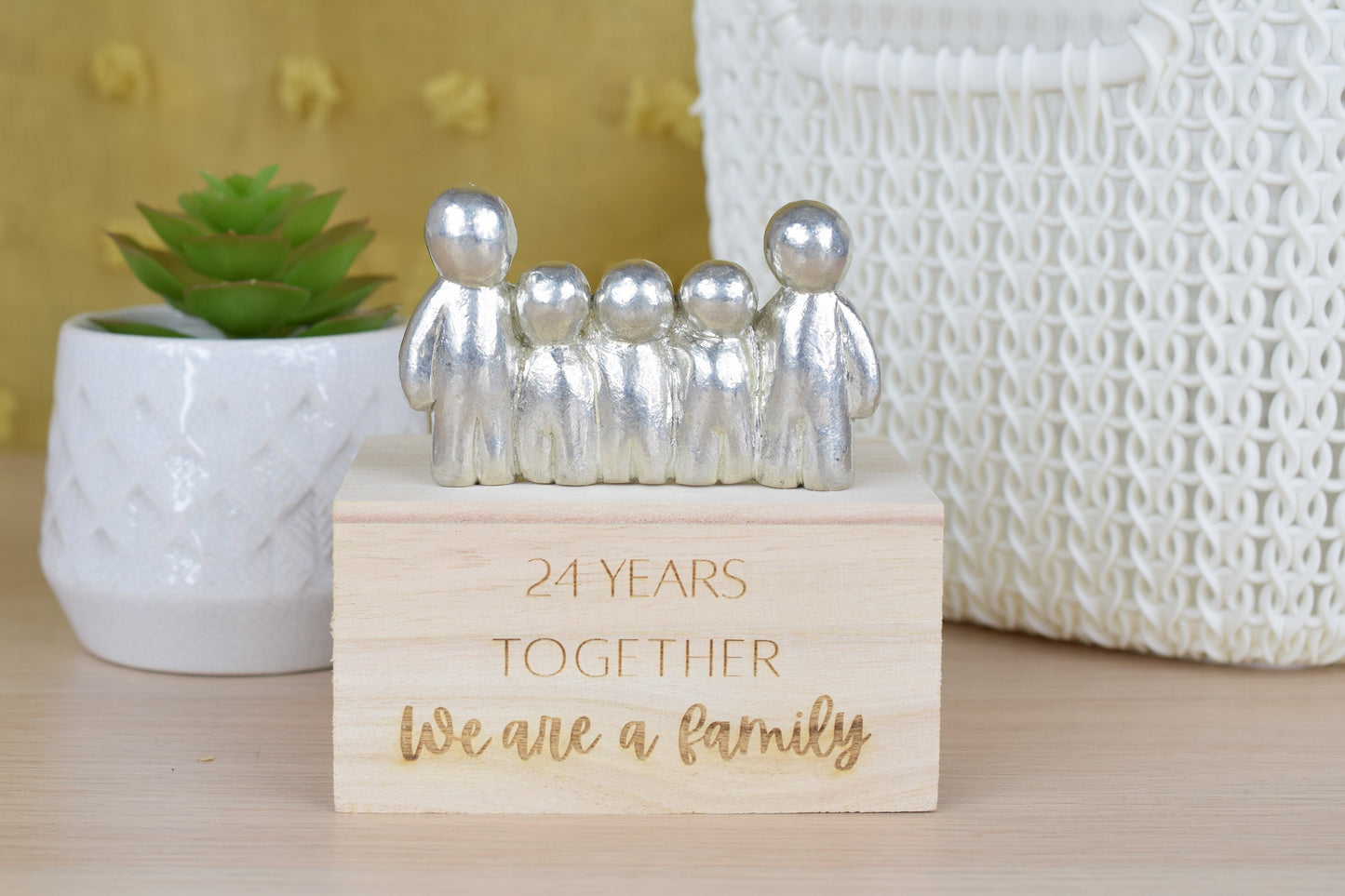24 Years Together We Are A Family | 24th Anniversary Gift - Choose Your Own Family Combination | Part of the We Made a Family Range