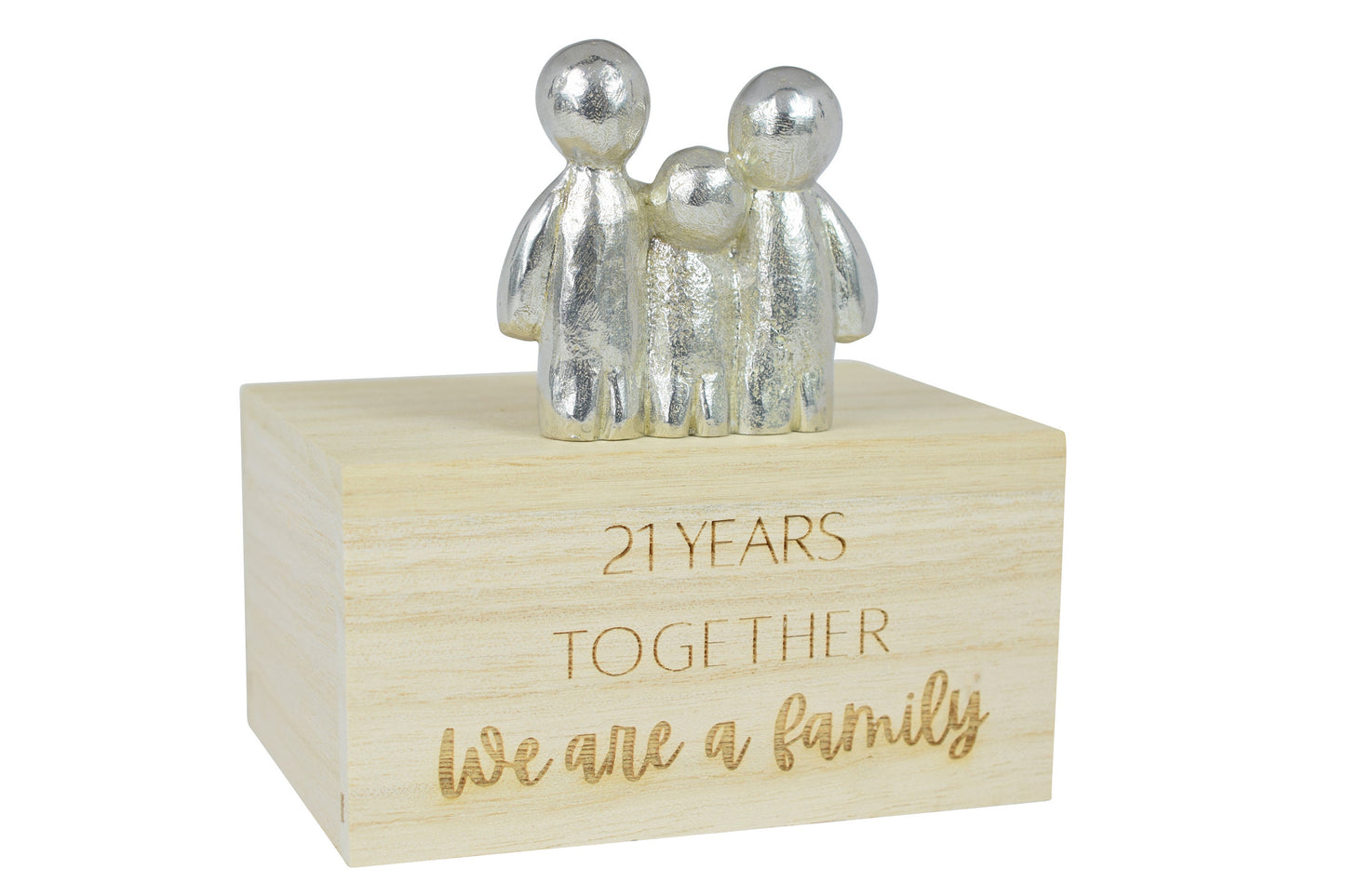 21 Years Together We Are A Family | 21st Anniversary Gift - Choose Your Own Family Combination | Part of the We Made a Family Range