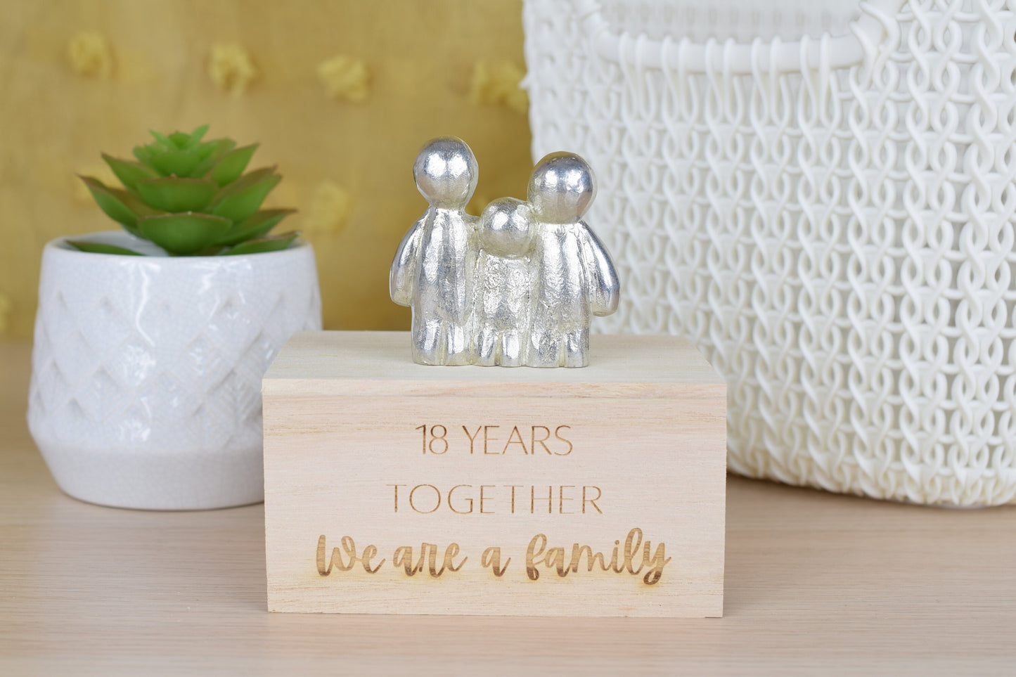 18 Years Together We Are A Family | 18th Anniversary Gift - Choose Your Own Family Combination | Part of the We Made a Family Range