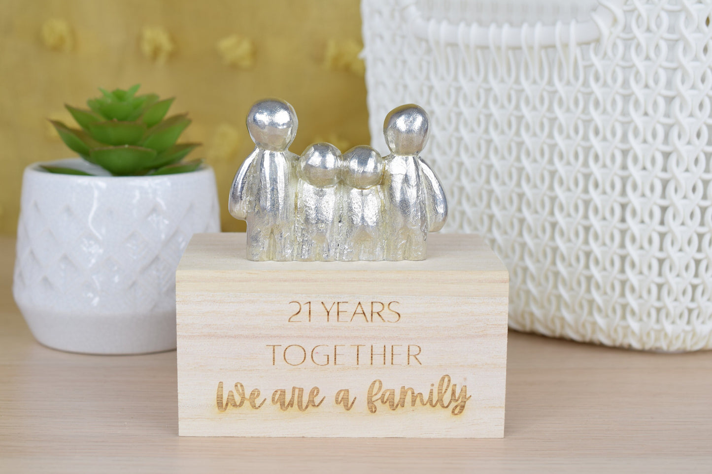 21 Years Together We Are A Family | 21st Anniversary Gift - Choose Your Own Family Combination | Part of the We Made a Family Range