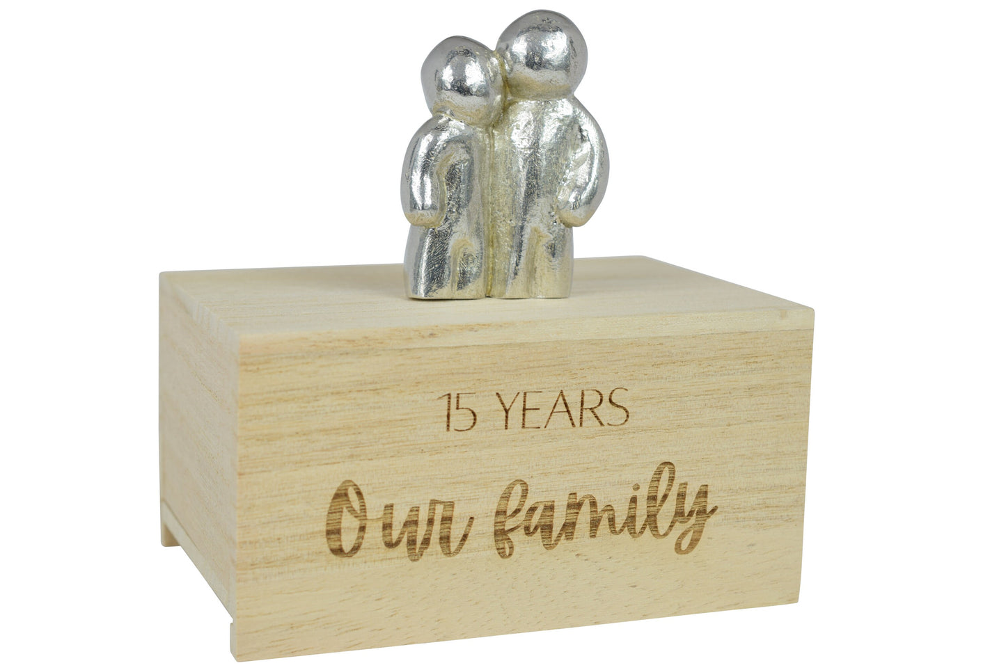 15 Years Our Little Hugging Family | 15th Anniversary Gift - Choose Your Own Family Combination | Part of the We Made a Family Range