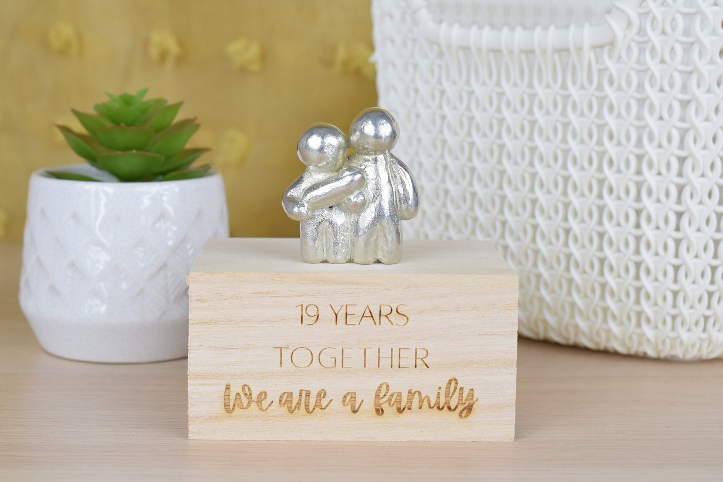 19 Years Together We Are A Family | 19th Anniversary Gift - Choose Your Own Family Combination | Part of the We Made a Family Range