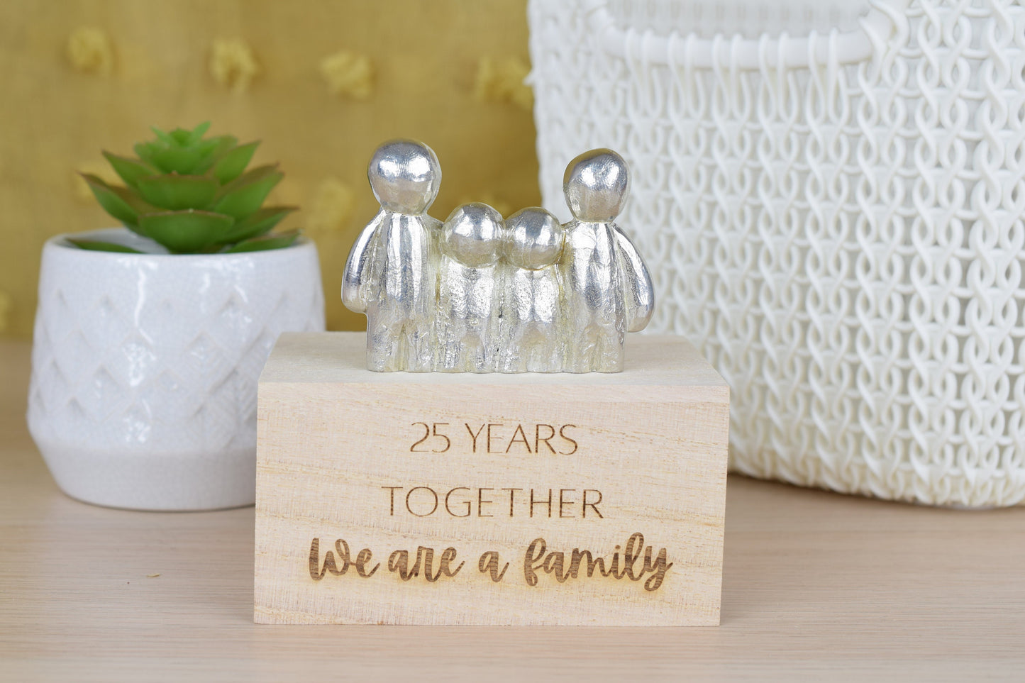 25 Years Together We Are A Family | 25th Anniversary Gift - Choose Your Own Family Combination | Part of the We Made a Family Range
