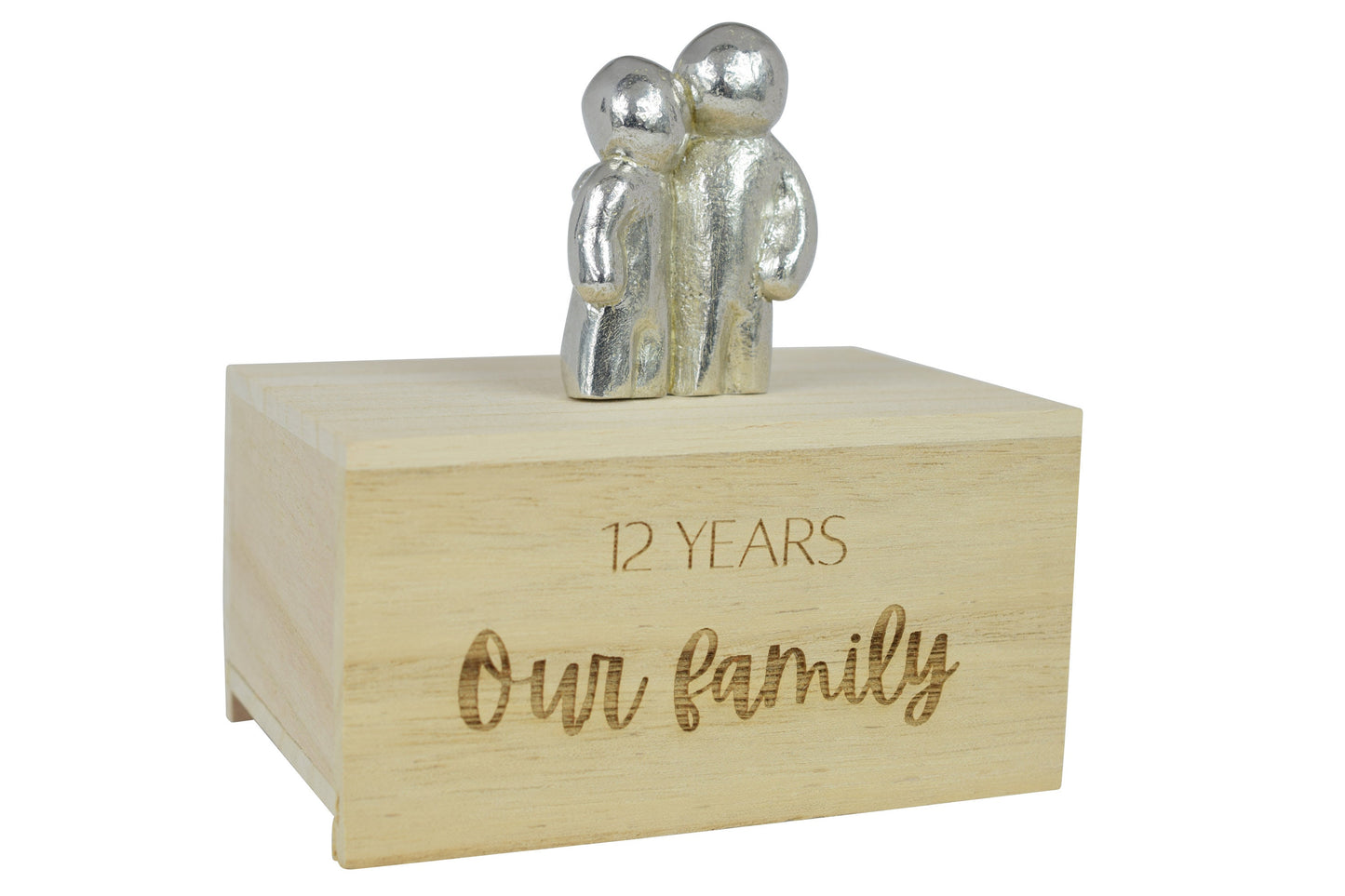 12 Years Our Little Hugging Family | 12th Anniversary Gift - Choose Your Own Family Combination | Part of the We Made a Family Range