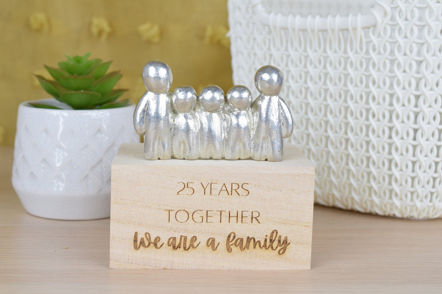 25 Years Together We Are A Family | 25th Anniversary Gift - Choose Your Own Family Combination | Part of the We Made a Family Range
