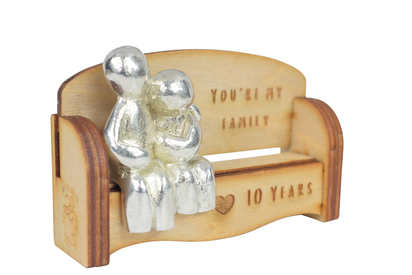 You're my family - 10 Year Anniversary Gift | Cuddling Couple on the Sofa | I Love You Gift