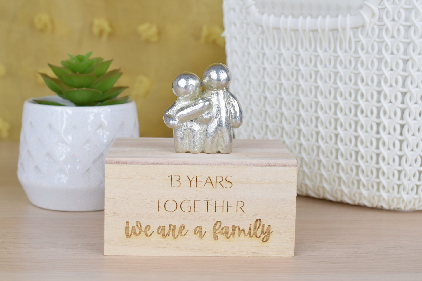 13 Years Together We Are A Family | 13th Anniversary Gift - Choose Your Own Family Combination | Part of the We Made a Family Range