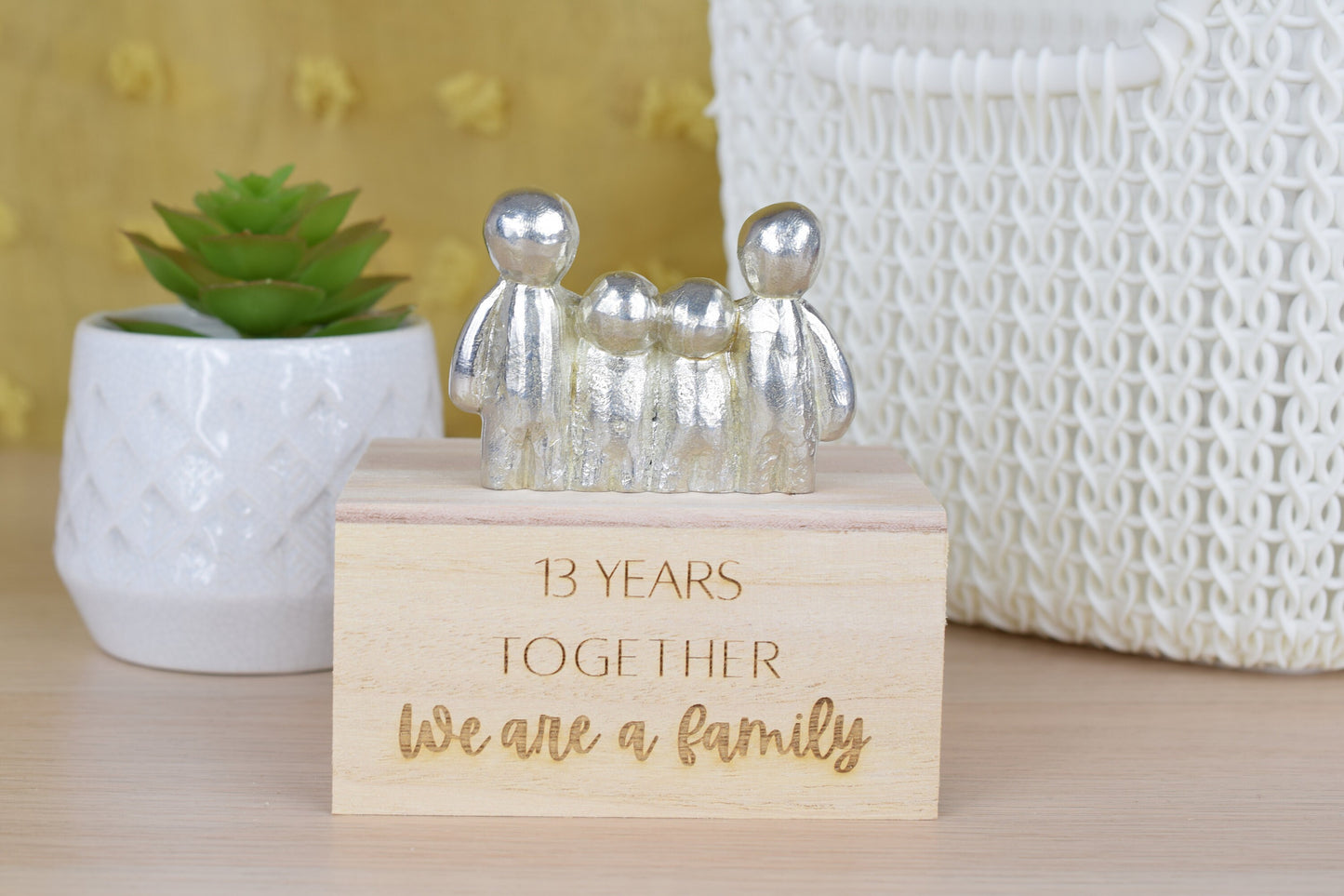 13 Years Together We Are A Family | 13th Anniversary Gift - Choose Your Own Family Combination | Part of the We Made a Family Range