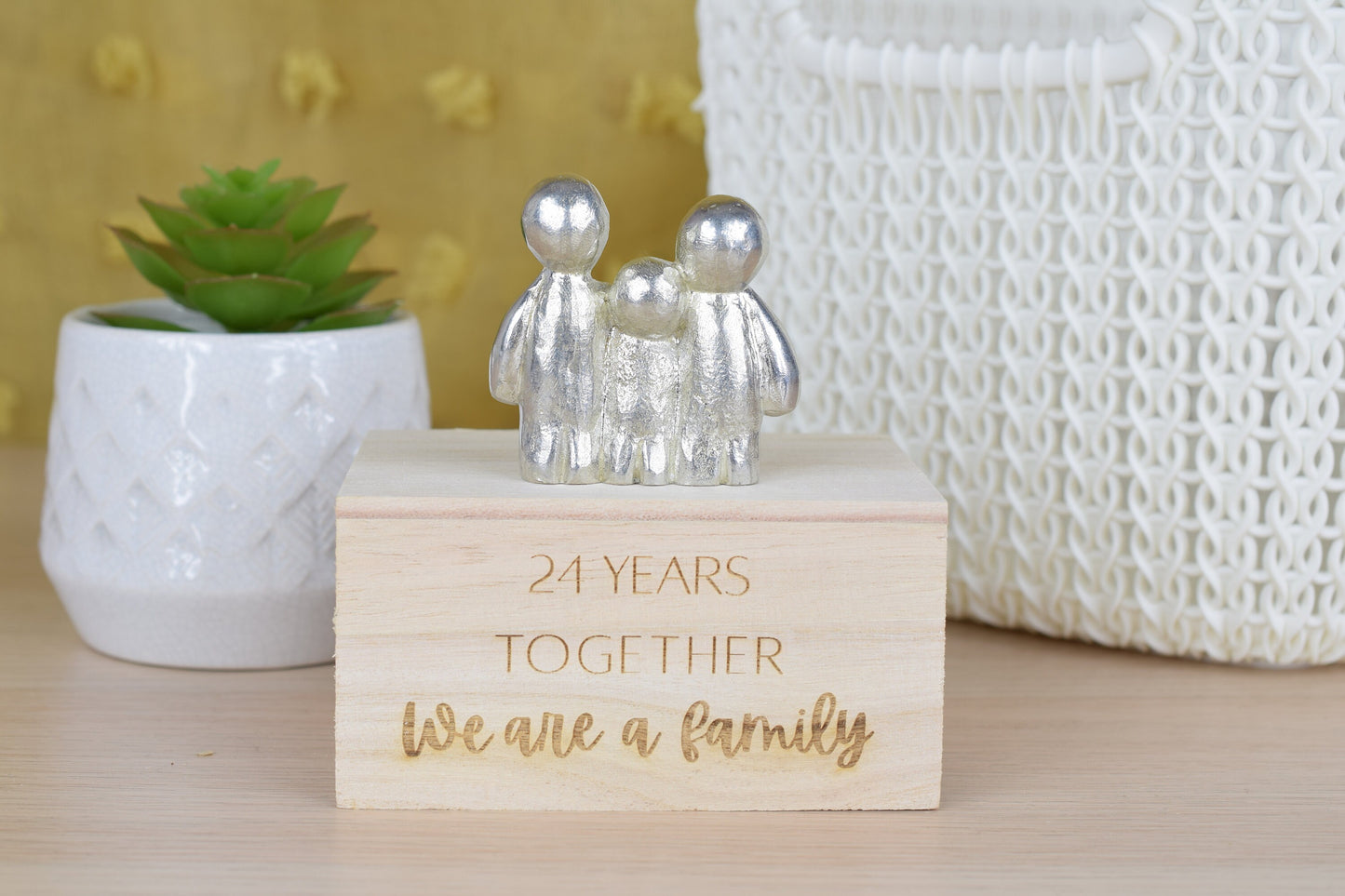 24 Years Together We Are A Family | 24th Anniversary Gift - Choose Your Own Family Combination | Part of the We Made a Family Range