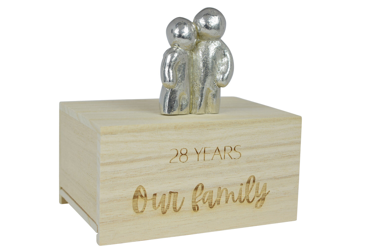 28 Years Our Little Hugging Family | 28th Anniversary Gift - Choose Your Own Family Combination | Part of the We Made a Family Range