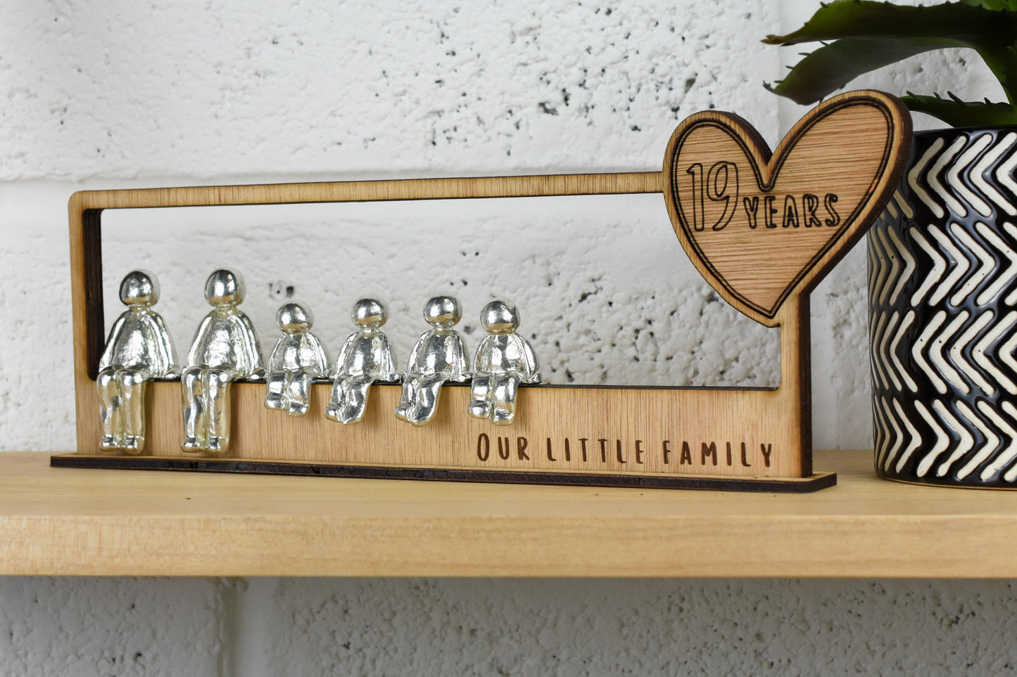 19 Years Our Little Family | 19th Anniversary Gift - Choose Your Own Family Combination