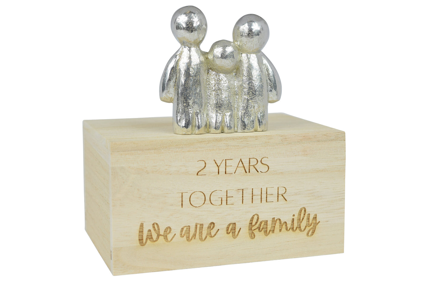 2 Years Together We Are A Family | 2nd Anniversary Gift - Choose Your Own Family Combination | Part of the We Made a Family Range