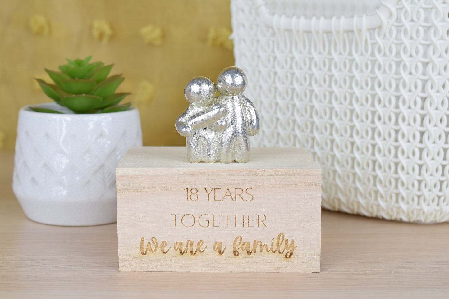 18 Years Together We Are A Family | 18th Anniversary Gift - Choose Your Own Family Combination | Part of the We Made a Family Range