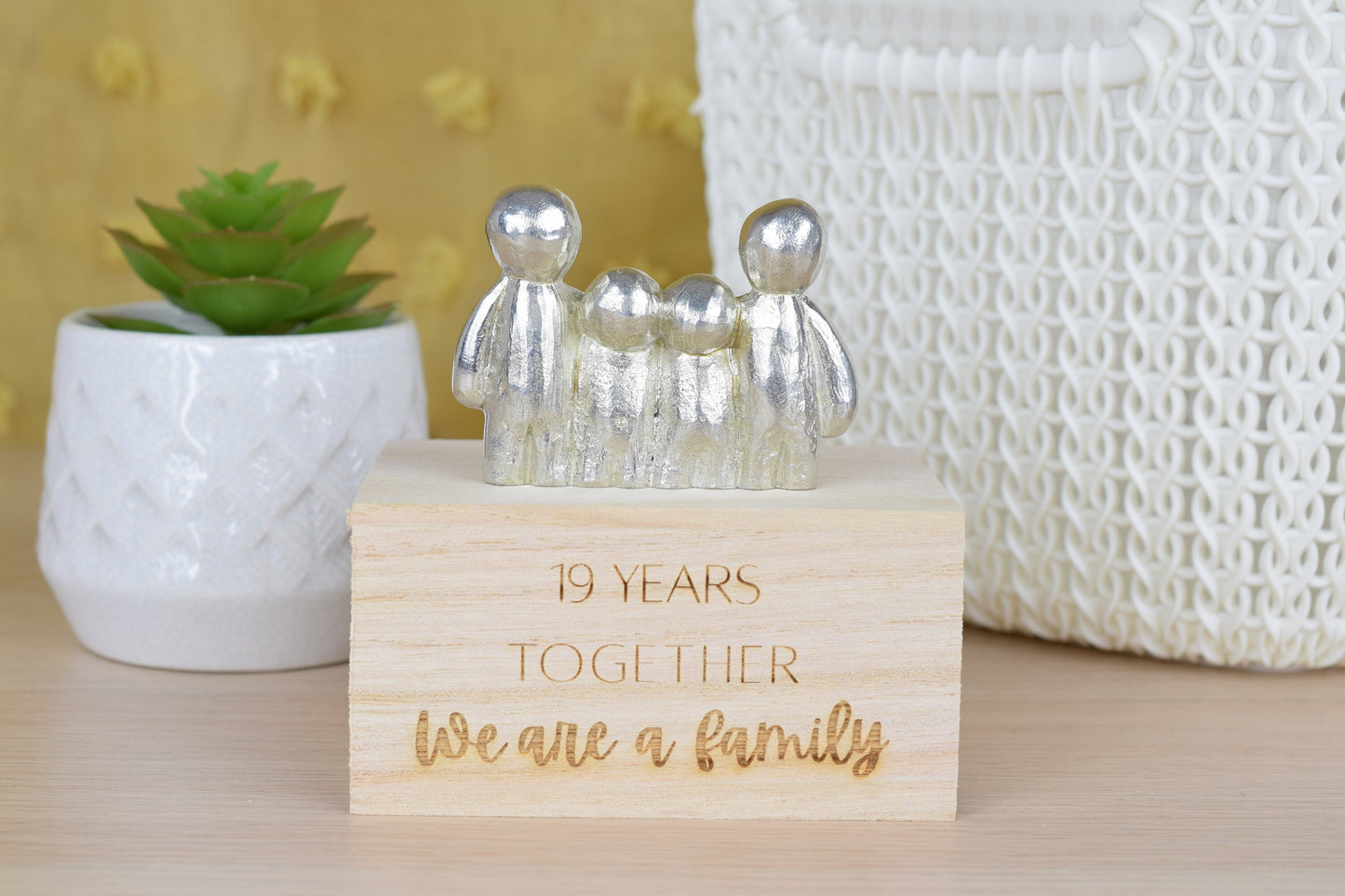 19 Years Together We Are A Family | 19th Anniversary Gift - Choose Your Own Family Combination | Part of the We Made a Family Range