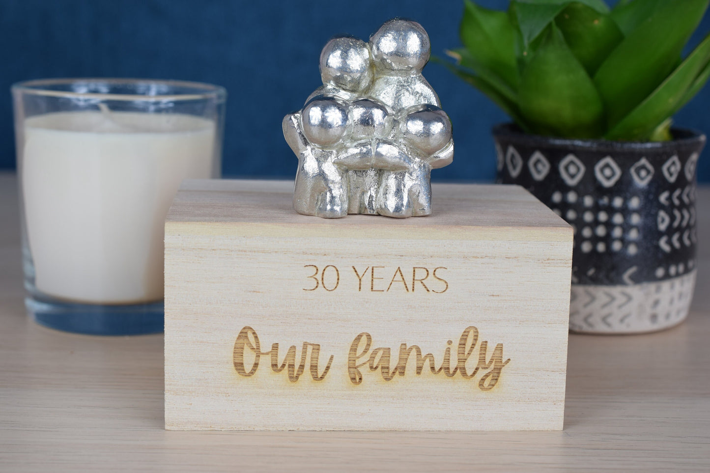 30 Years Our Little Hugging Family | 30th Anniversary Gift - Choose Your Own Family Combination | Part of the We Made a Family Range