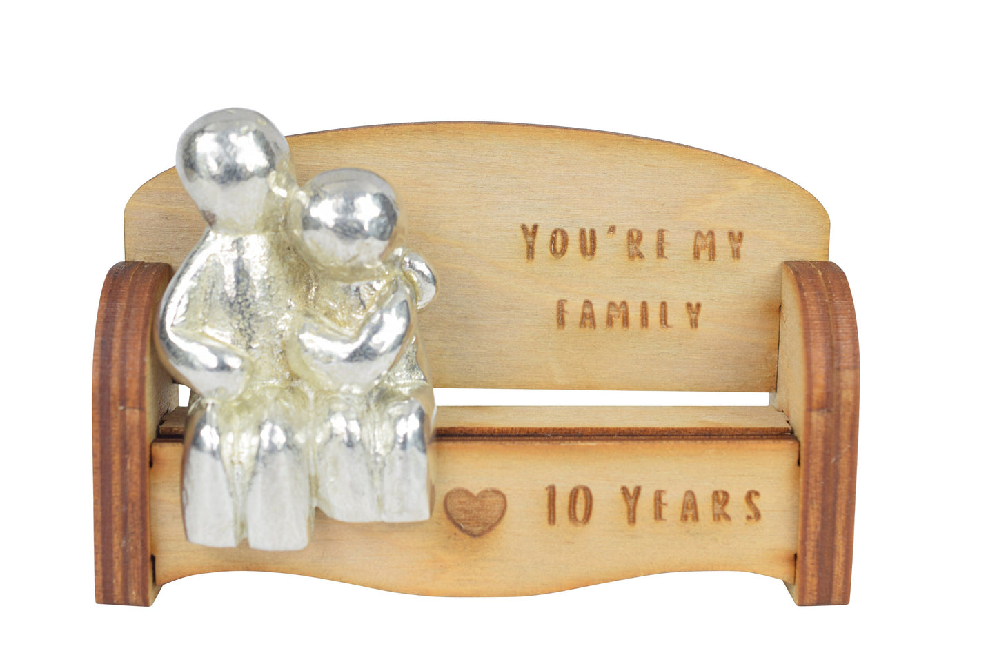 You're my family - 10 Year Anniversary Gift | Cuddling Couple on the Sofa | I Love You Gift
