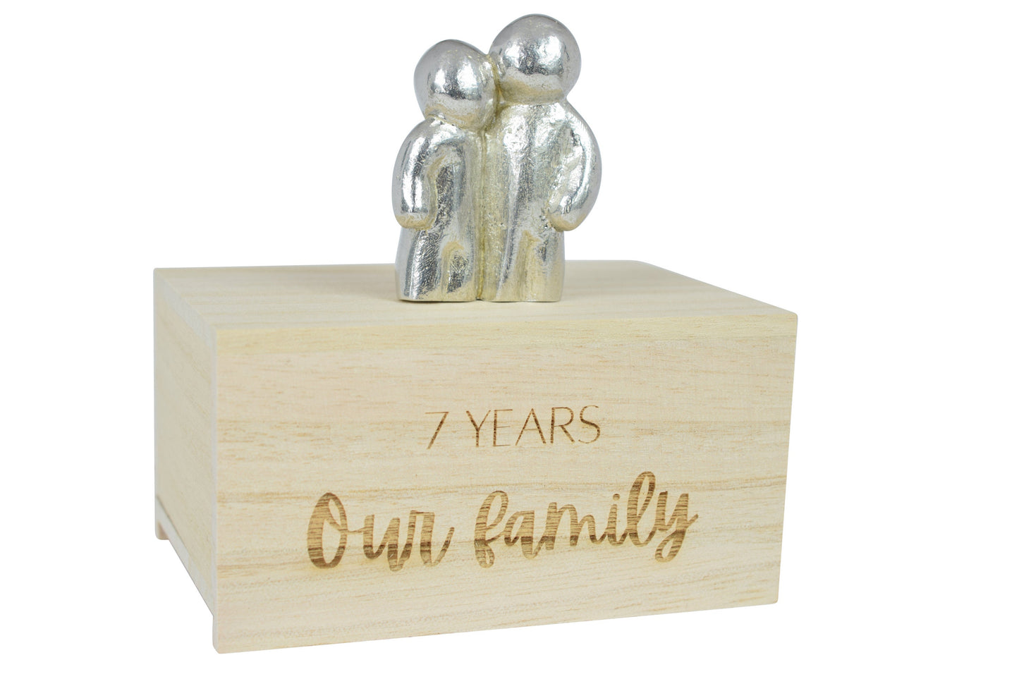 7 Years Our Little Hugging Family | 7th Anniversary Gift - Choose Your Own Family Combination | Part of the We Made a Family Range