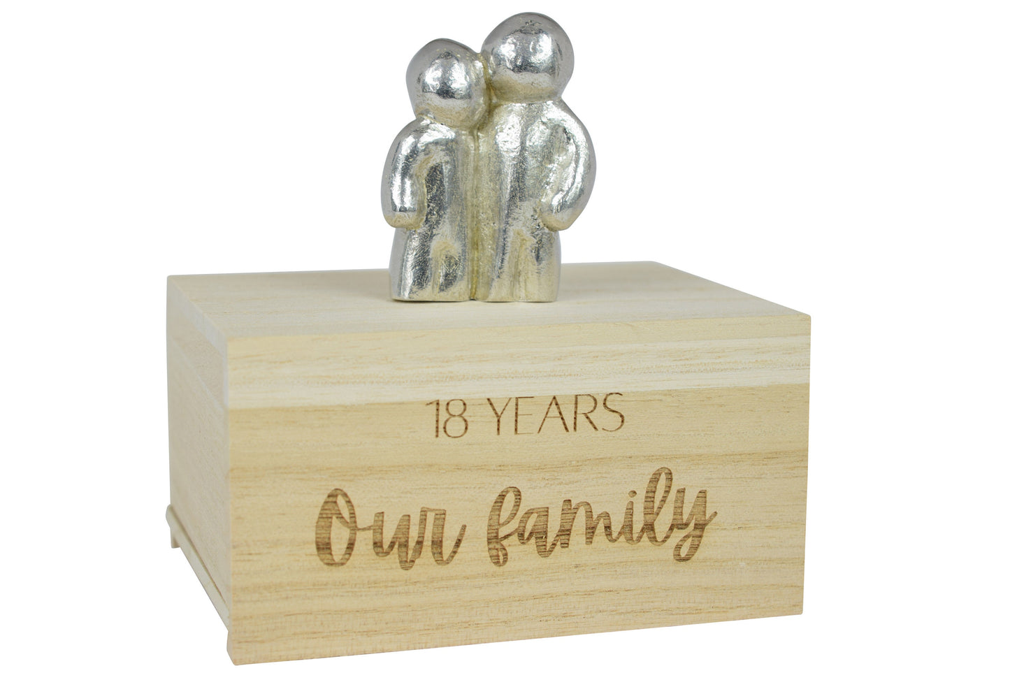 18 Years Our Little Hugging Family | 18th Anniversary Gift - Choose Your Own Family Combination | Part of the We Made a Family Range