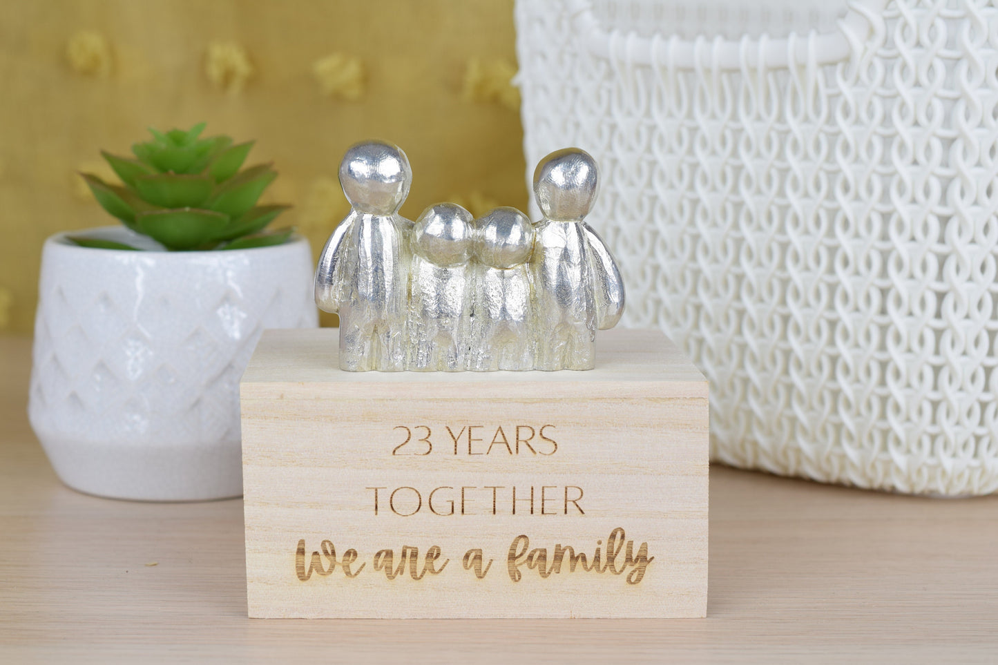 23 Years Together We Are A Family | 23rd Anniversary Gift - Choose Your Own Family Combination | Part of the We Made a Family Range
