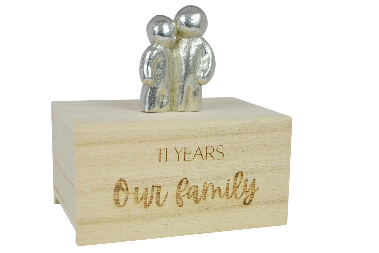 11 Years Our Little Hugging Family | 11th Anniversary Gift - Choose Your Own Family Combination | Part of the We Made a Family Range