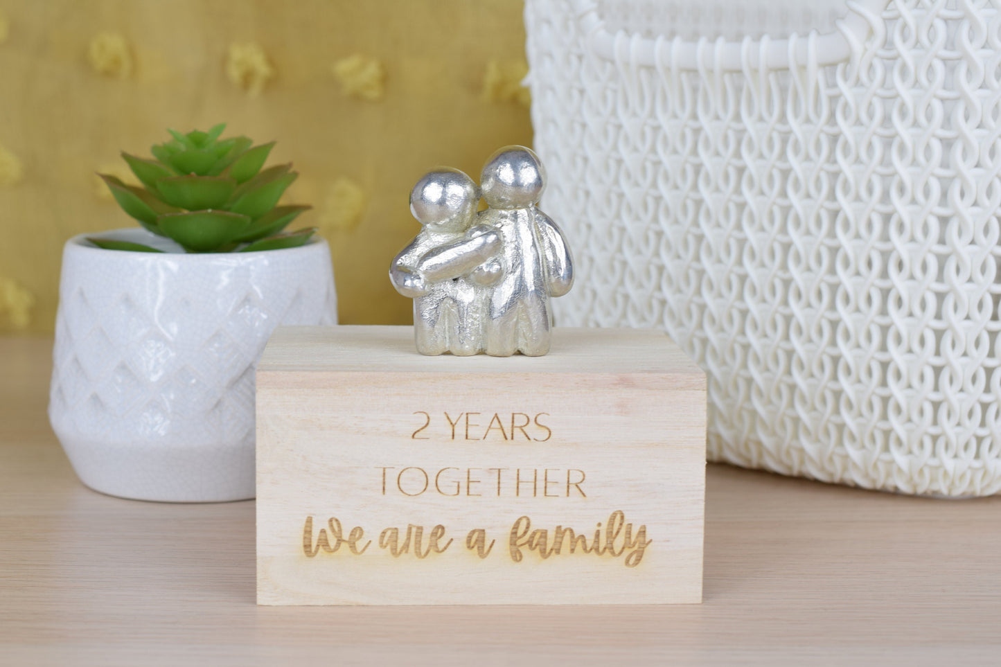 2 Years Together We Are A Family | 2nd Anniversary Gift - Choose Your Own Family Combination | Part of the We Made a Family Range