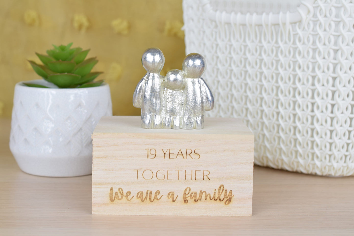 19 Years Together We Are A Family | 19th Anniversary Gift - Choose Your Own Family Combination | Part of the We Made a Family Range