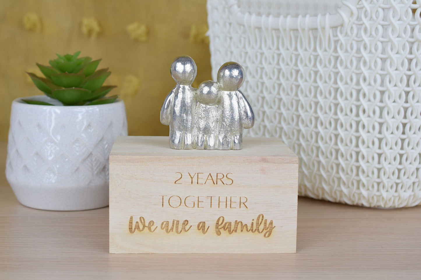 2 Years Together We Are A Family | 2nd Anniversary Gift - Choose Your Own Family Combination | Part of the We Made a Family Range