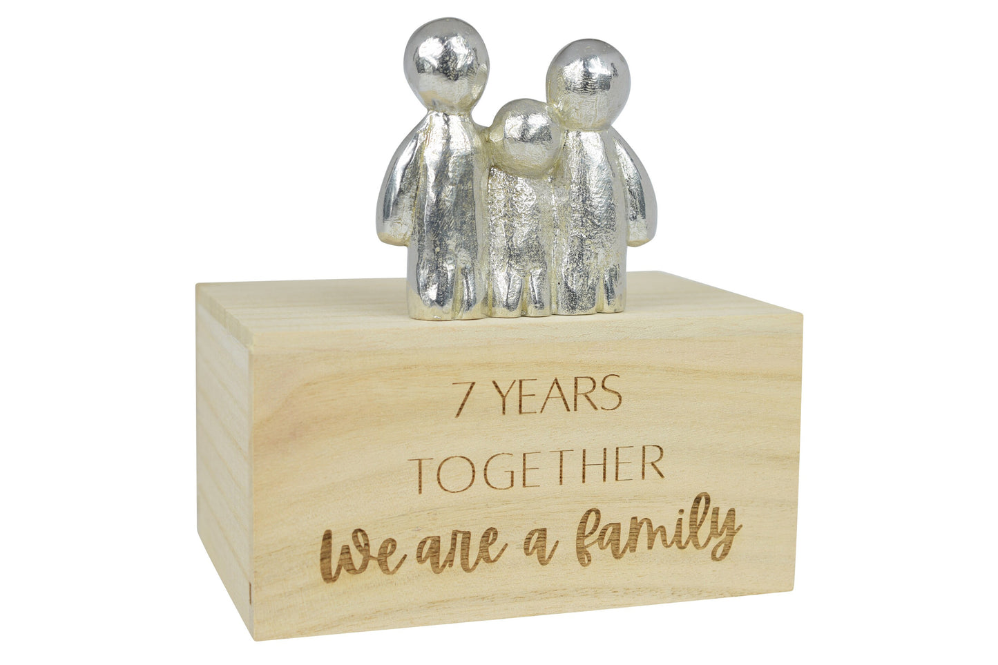 7 Years Together We Are A Family | 7th Anniversary Gift - Choose Your Own Family Combination | Part of the We Made a Family Range