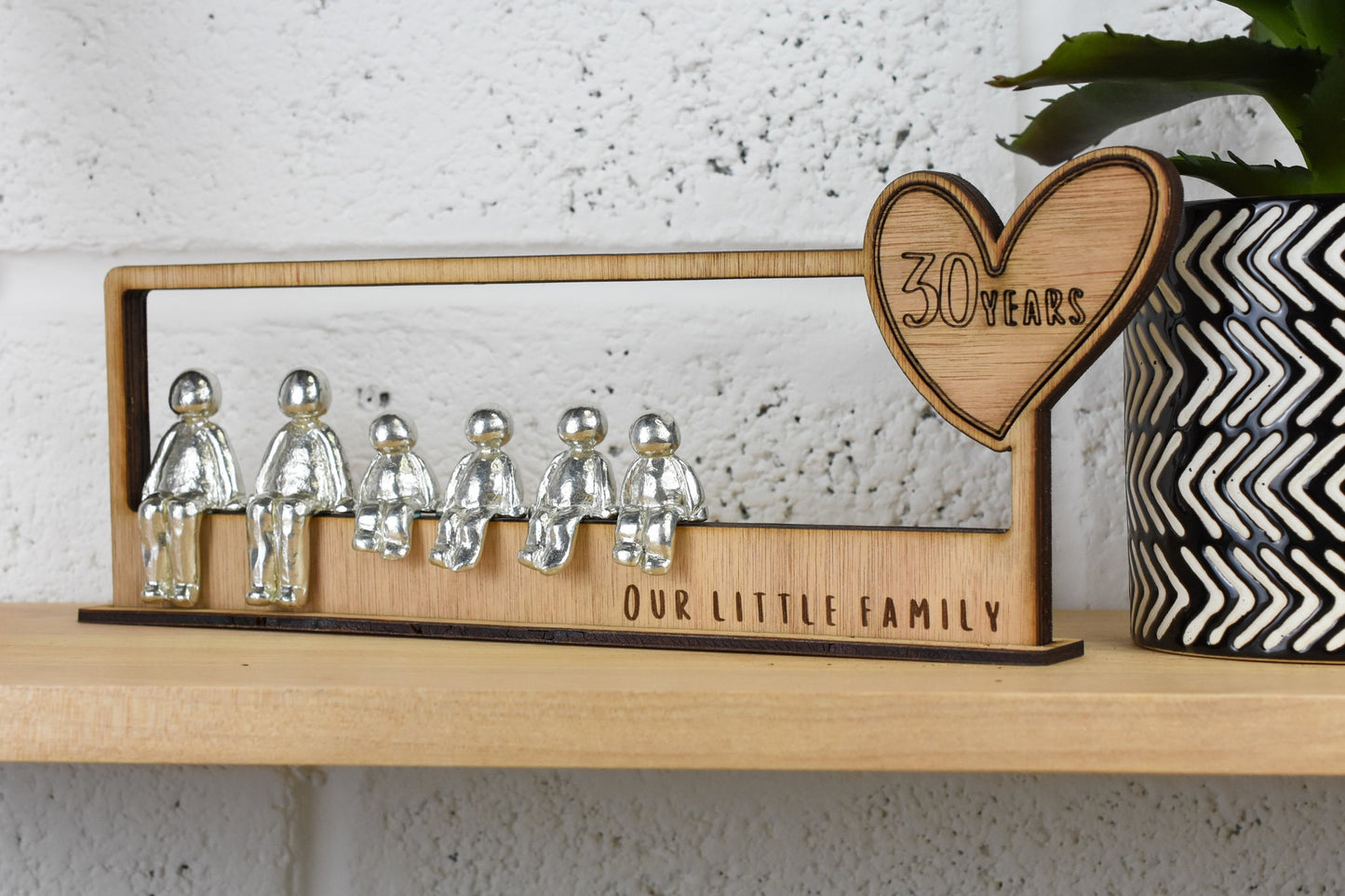 30 Years Our Little Family | 30th Anniversary Gift - Choose Your Own Family Combination