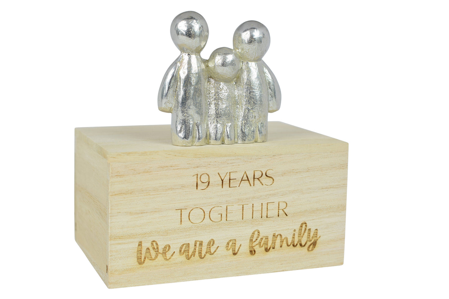 19 Years Together We Are A Family | 19th Anniversary Gift - Choose Your Own Family Combination | Part of the We Made a Family Range