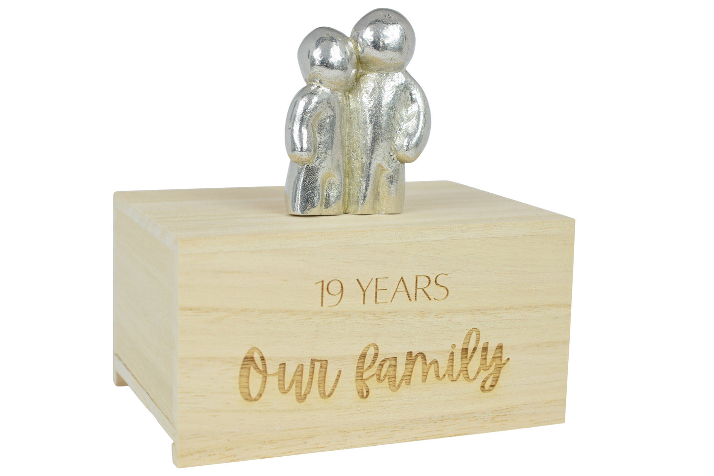 19 Years Our Little Hugging Family | 19th Anniversary Gift - Choose Your Own Family Combination | Part of the We Made a Family Range