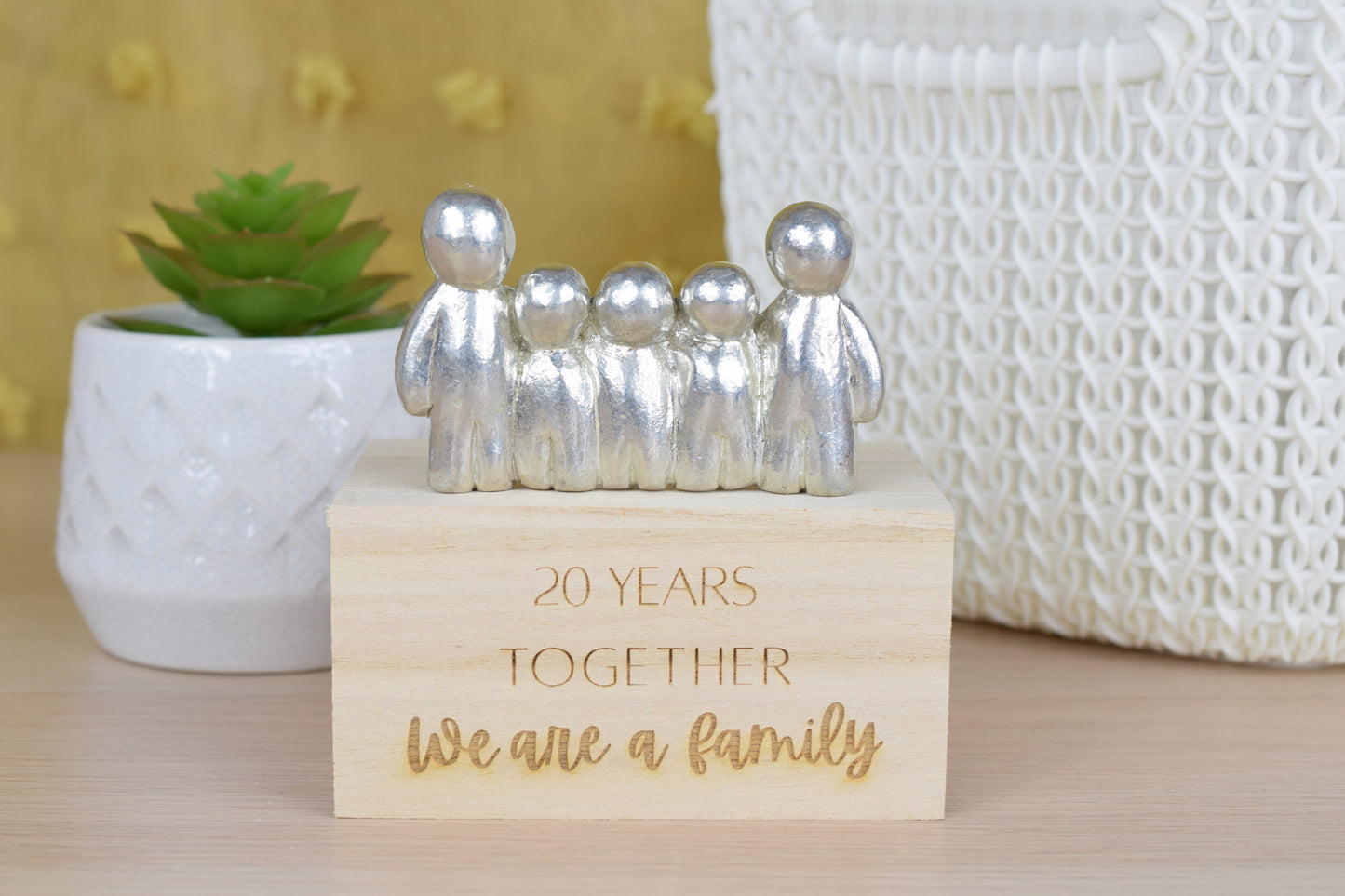 20 Years Together We Are A Family | 20th Anniversary Gift - Choose Your Own Family Combination | Part of the We Made a Family Range