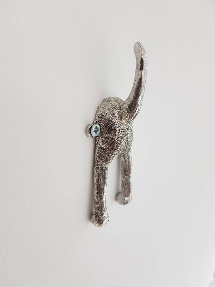 Dog Bum Tail Lead Hook Or Dog Coat Hook - Dogs Bum Made From Metal and Polished to a Shine …