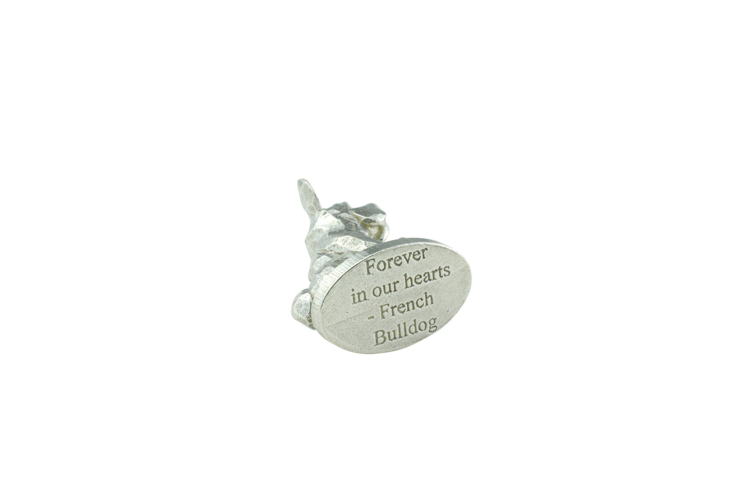 Metal Dog Ornament French Bulldog - Forever In Our Hearts
