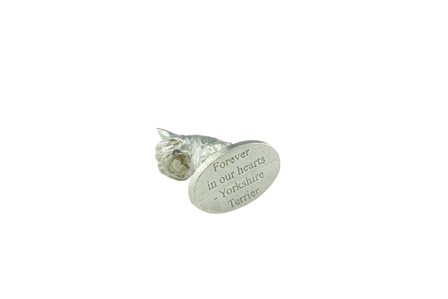 Metal Dog Ornament Yorkshire Terrier - Forever In Our Hearts