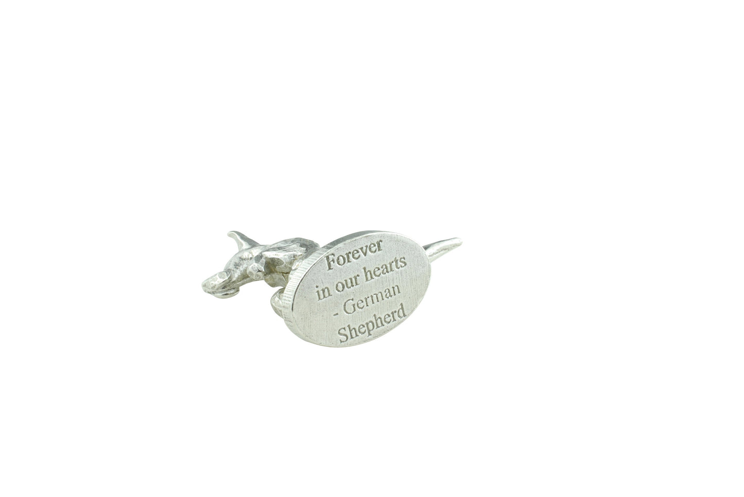 Metal Dog Ornament German Shepherd - Forever In Our Hearts