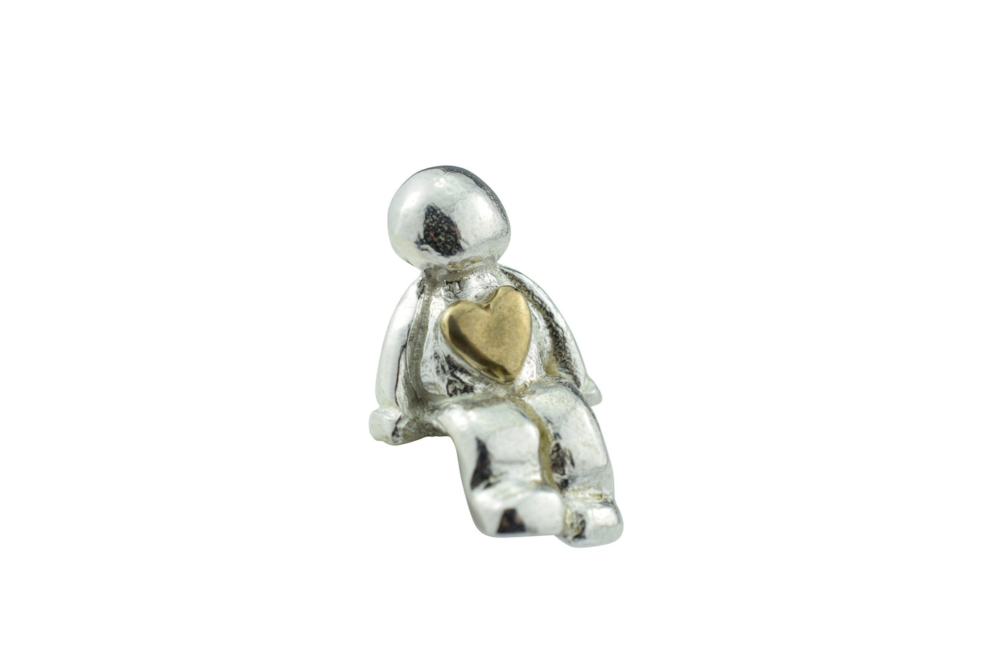 Bronze Anniversary 8 Years We Made a Family Sculpture Figurines with Bronze Hearts | 8th Anniversary | Wooden Box Size & Grain Will Vary