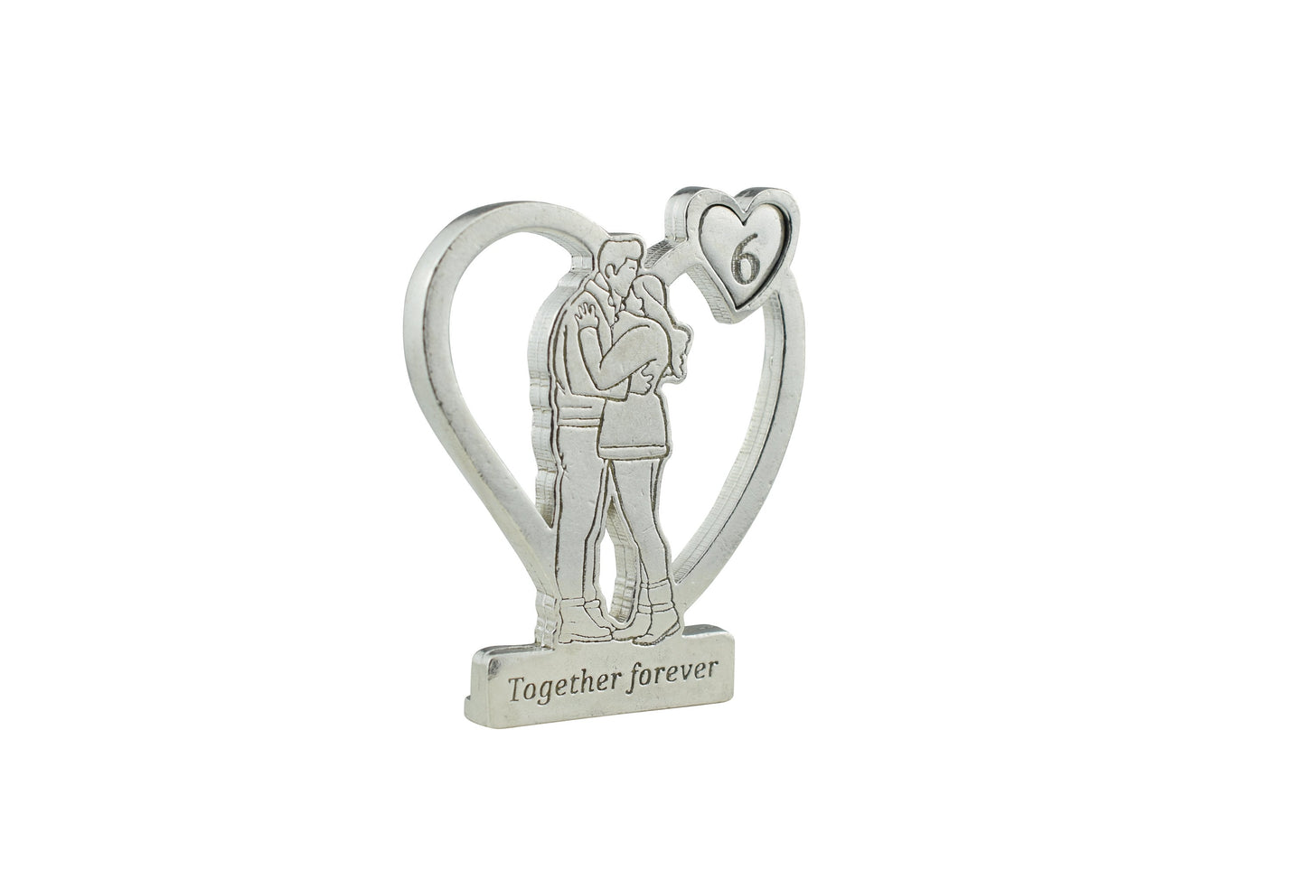 Together Forever Hugging Anniversary Gift - 6th Anniversary