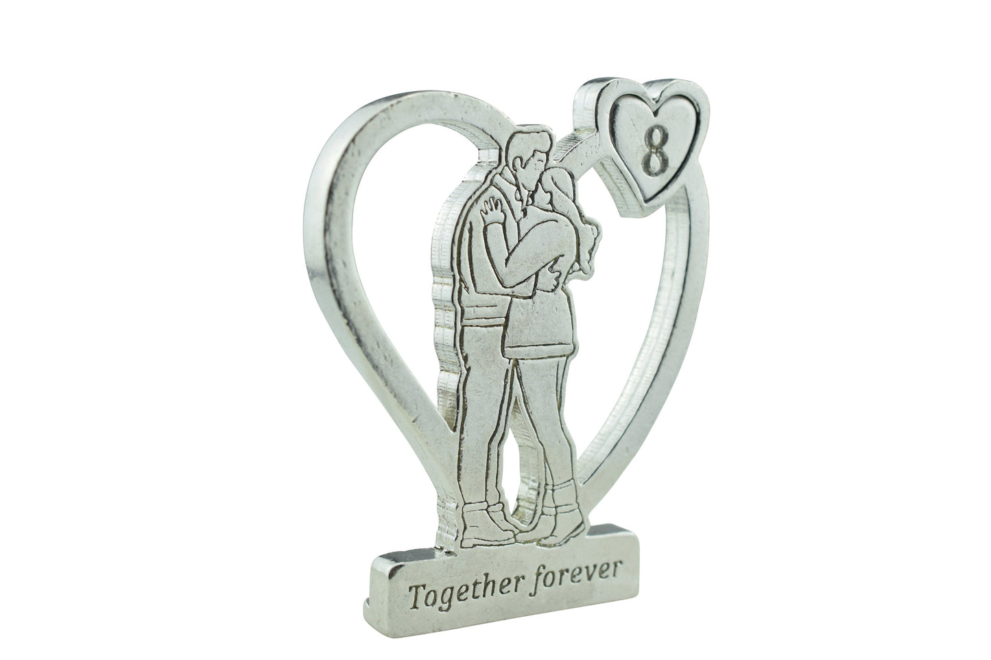 Together Forever Hugging Anniversary Gift - 8th Anniversary