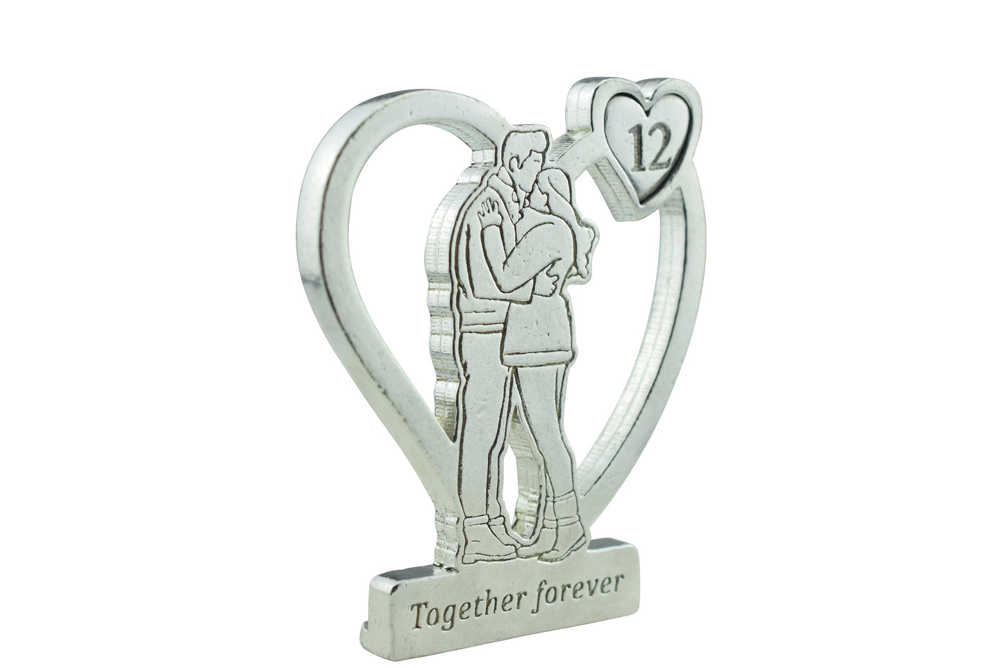 Together Forever Hugging Anniversary Gift - 12th Anniversary