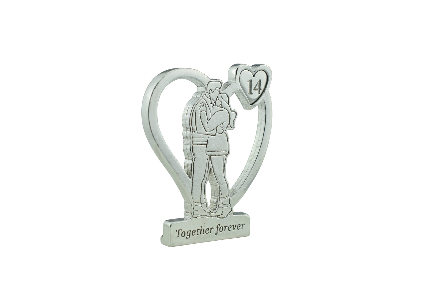 Together Forever Hugging Anniversary Gift - 14th Anniversary