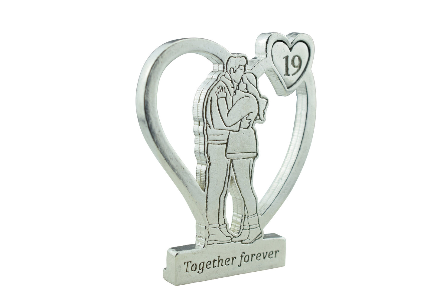 Together Forever Hugging Anniversary Gift - 19th Anniversary