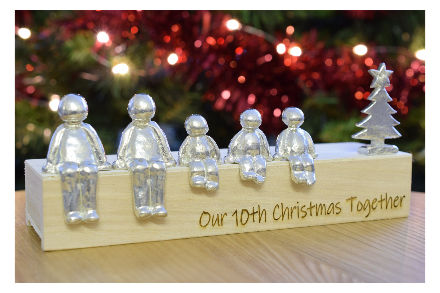 We Made A Family Christmas Edition | Now includes a Christmas Tree Figure | Personalised Gift