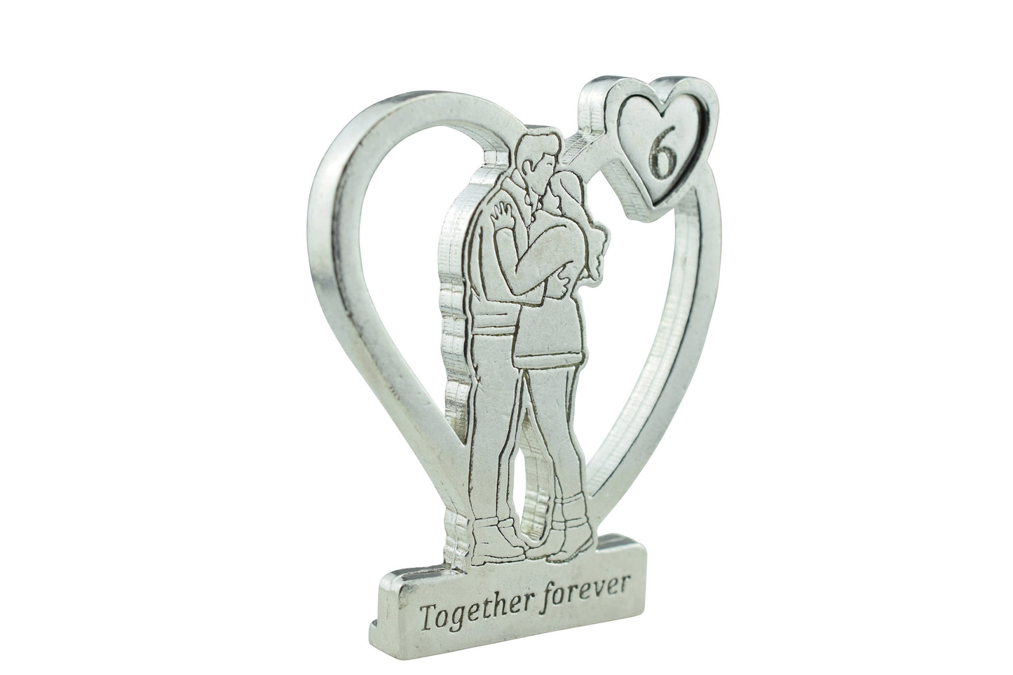Together Forever Hugging Anniversary Gift - 6th Anniversary