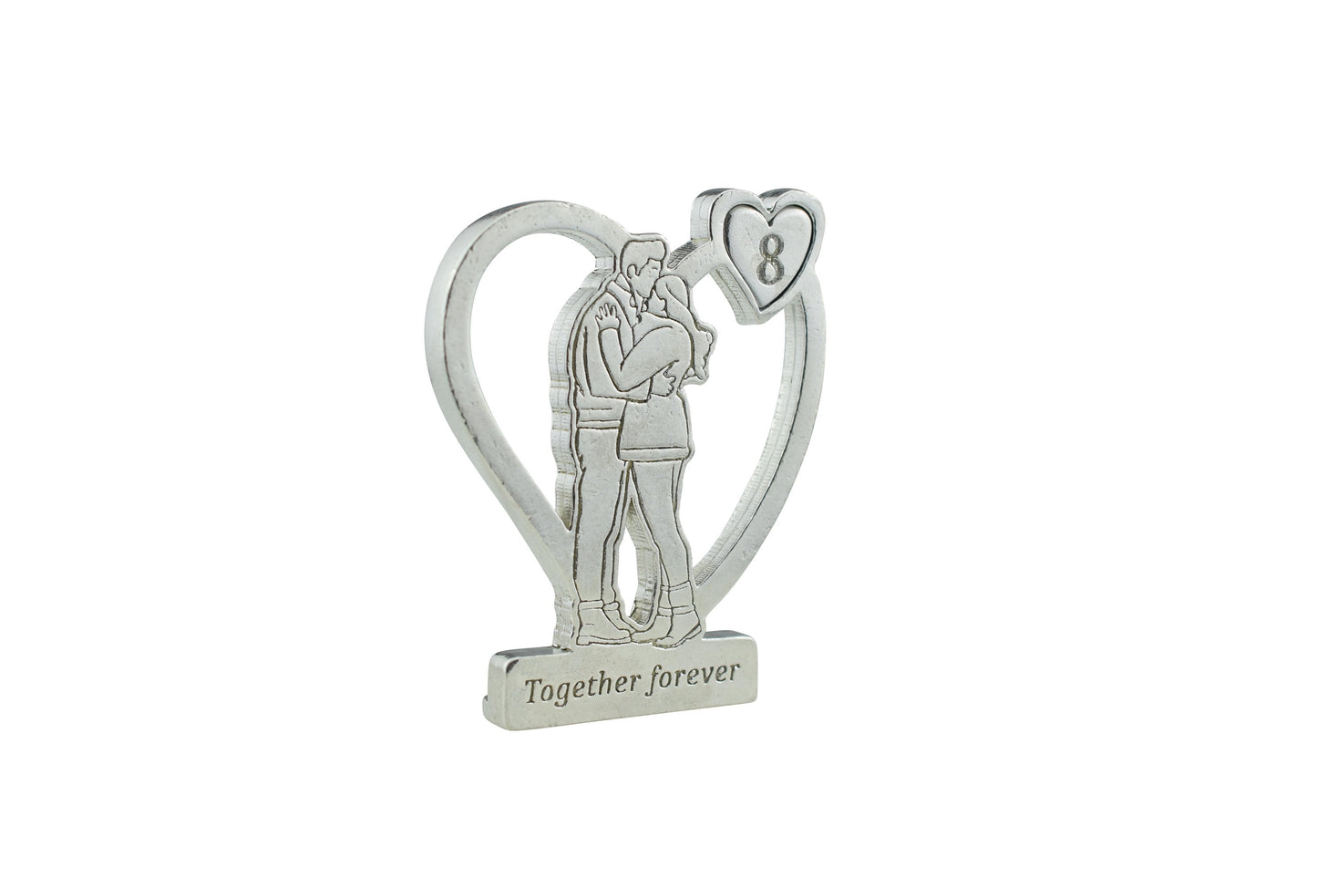 Together Forever Hugging Anniversary Gift - 8th Anniversary