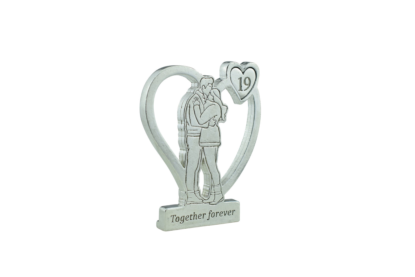 Together Forever Hugging Anniversary Gift - 19th Anniversary